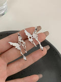 S925 Silver Needle Liquid Butterfly Earrings - PAINEVIDA