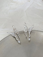 S925 Silver Needle Liquid Butterfly Earrings - PAINEVIDA