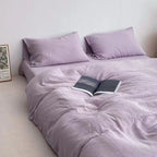 Solid Cotton 4 Pieces Bedding Sheets Set - PAINEVIDA