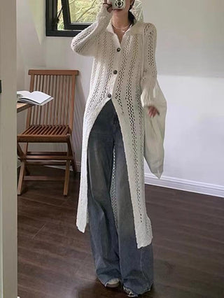 Open-Knit Cardigan Jacket