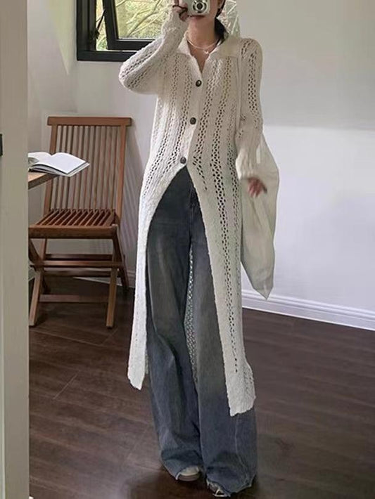 Open-Knit Cardigan Jacket - PAINEVIDA