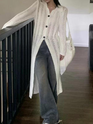 Open-Knit Cardigan Jacket