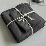 Solid Cotton 4 Pieces Bedding Sheets Set - PAINEVIDA