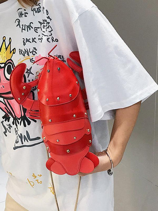 Stylish Cute Crayfish Shape PU Bags