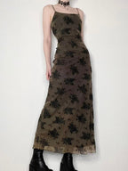 Vintage Embroidered Slip Dress - PAINEVIDA