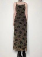 Vintage Embroidered Slip Dress - PAINEVIDA