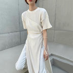 Faux two-piece tie-up Long Shirt - PAINEVIDA