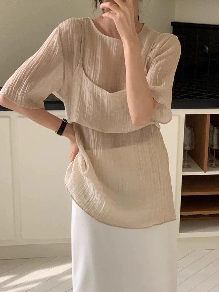 Layered Tank Top Two-Piece Set - PAINEVIDA