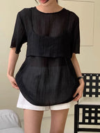 Layered Tank Top Two-Piece Set - PAINEVIDA