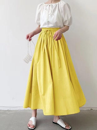 7 Color Flared Pleated Colorful Skirt