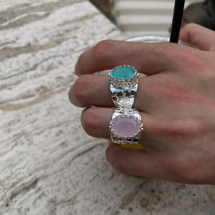 Medieval Court Extravagant Crystal Ring by painevida