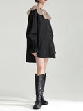 Doll Petal Collar Loose Long Shirt - PAINEVIDA