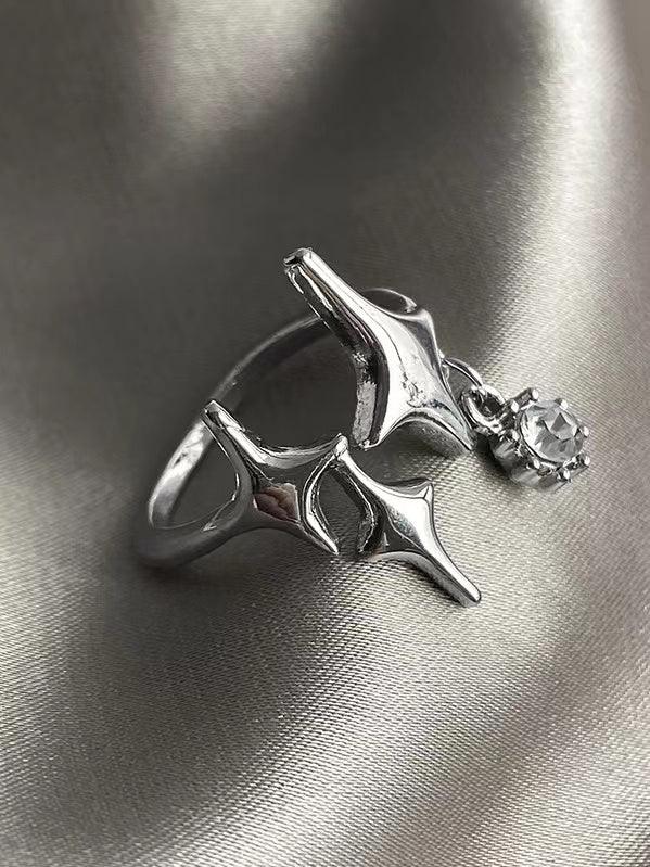 Irregular Moonstone Statement Rings Set - PAINEVIDA