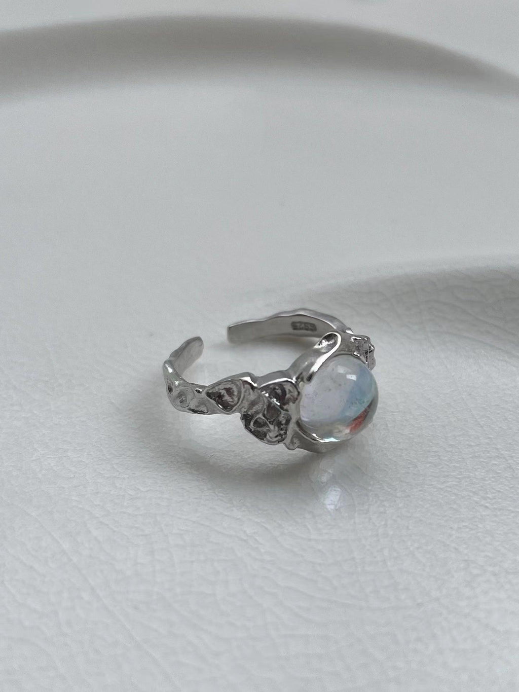 Irregular Moonstone Statement Rings Set - PAINEVIDA