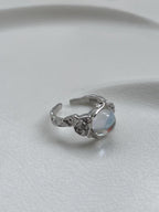 Irregular Moonstone Statement Rings Set - PAINEVIDA