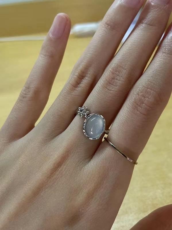 Irregular Moonstone Statement Rings Set by painevida