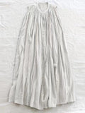 Sleeveless Pleated Pure Cotton A-line Dress - PAINEVIDA