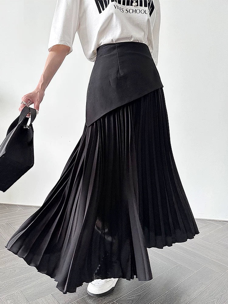 High Waist Pleated Skirt