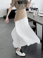 High Waist Pleated Skirt
