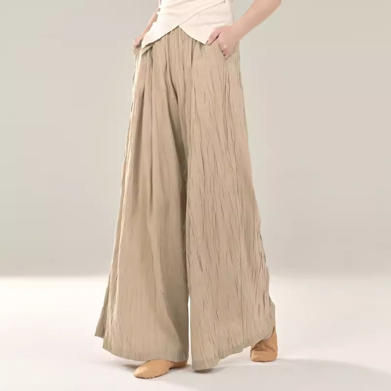 Modern Dance Straight-Leg Dance Pants Wide-leg Sctivewer Pants .