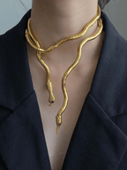 Statement Snake Shape Necklace by painevida