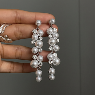 French Vintage Irregular Pearl Earrings by painevida
