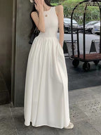 Minimalist Sleeveless Elegant Long Dress - PAINEVIDA