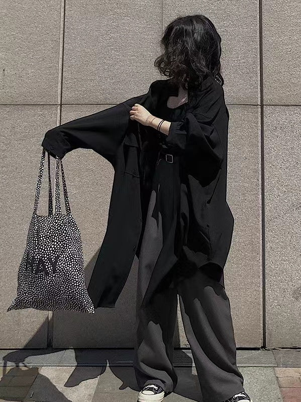 Loose Casual Long-Sleeved Shirt Jacket by painevida