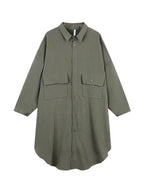 Loose Casual Long-Sleeved Shirt Jacket by painevida