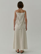 Linen Skirt With Side Slits