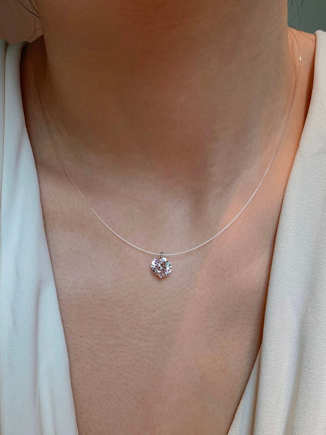 Invisible Fish Line Clavicle Chain