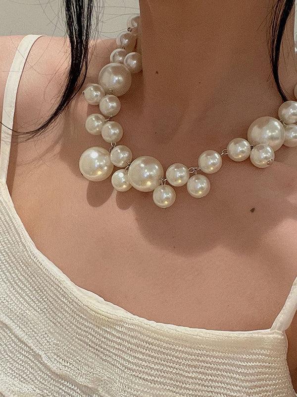 Original Stylish Statement Beads Necklace by painevida