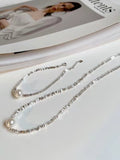 Mini Triangle Geometric Shard Silver Necklace - PAINEVIDA