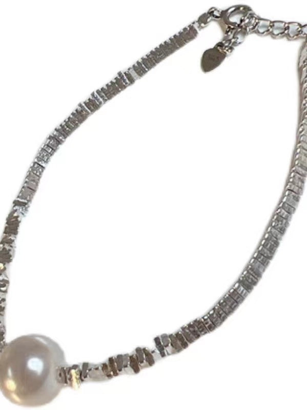 Mini Triangle Geometric Shard Silver Necklace - PAINEVIDA