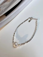 Mini Triangle Geometric Shard Silver Necklace - PAINEVIDA