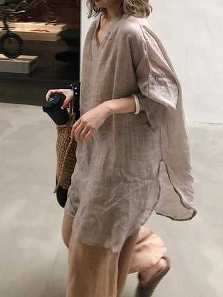 Linen Tea Dress Shirt by painevida