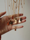Digital Stacked Square Stainless Steel Necklace - PAINEVIDA