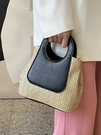 Lnternet Celebrity Woven Beach Fashion Handbag by painevida