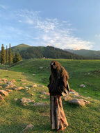 Vintage Floral Print V-Neck Slip Dress - PAINEVIDA