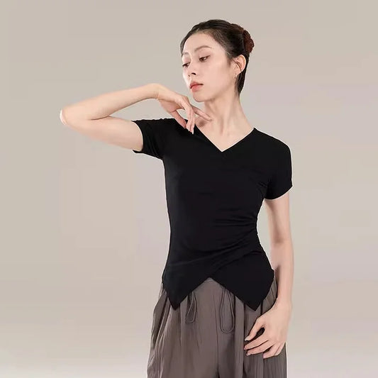 Practice Clothes Summer Short-sleeved Activewear Tops