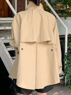 Stand Collar Cape Loose Short Jacket - PAINEVIDA