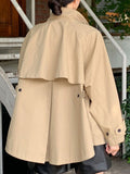 Stand Collar Cape Loose Short Jacket - PAINEVIDA
