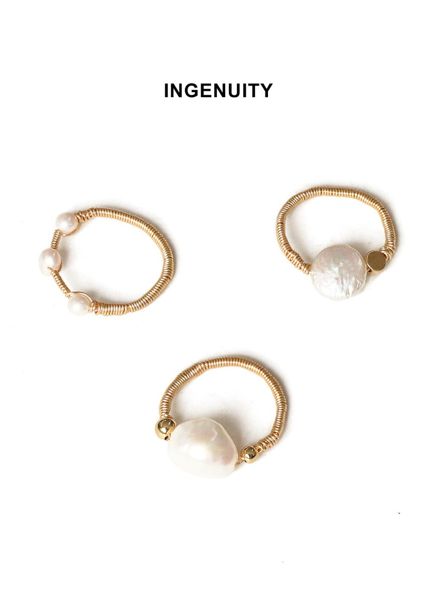 Natural Shaped Baroque Rearl Ring