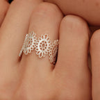 Exquisite Hollow out Openwork Lace Ring - PAINEVIDA