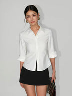 V-Neck Ruffle Tie-Up Sleeveless Blouse – Painevida