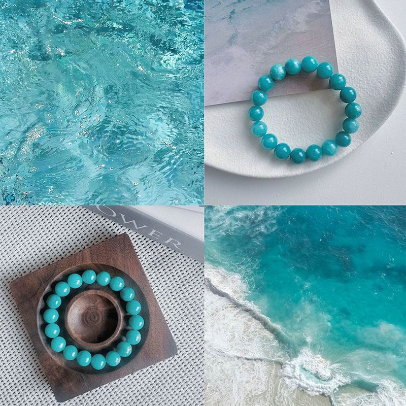 Brazilian Ice Amazonite Blue Jelly Sea Series Bracelet
