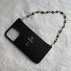Cross Cool Handheld Leather Phone Case