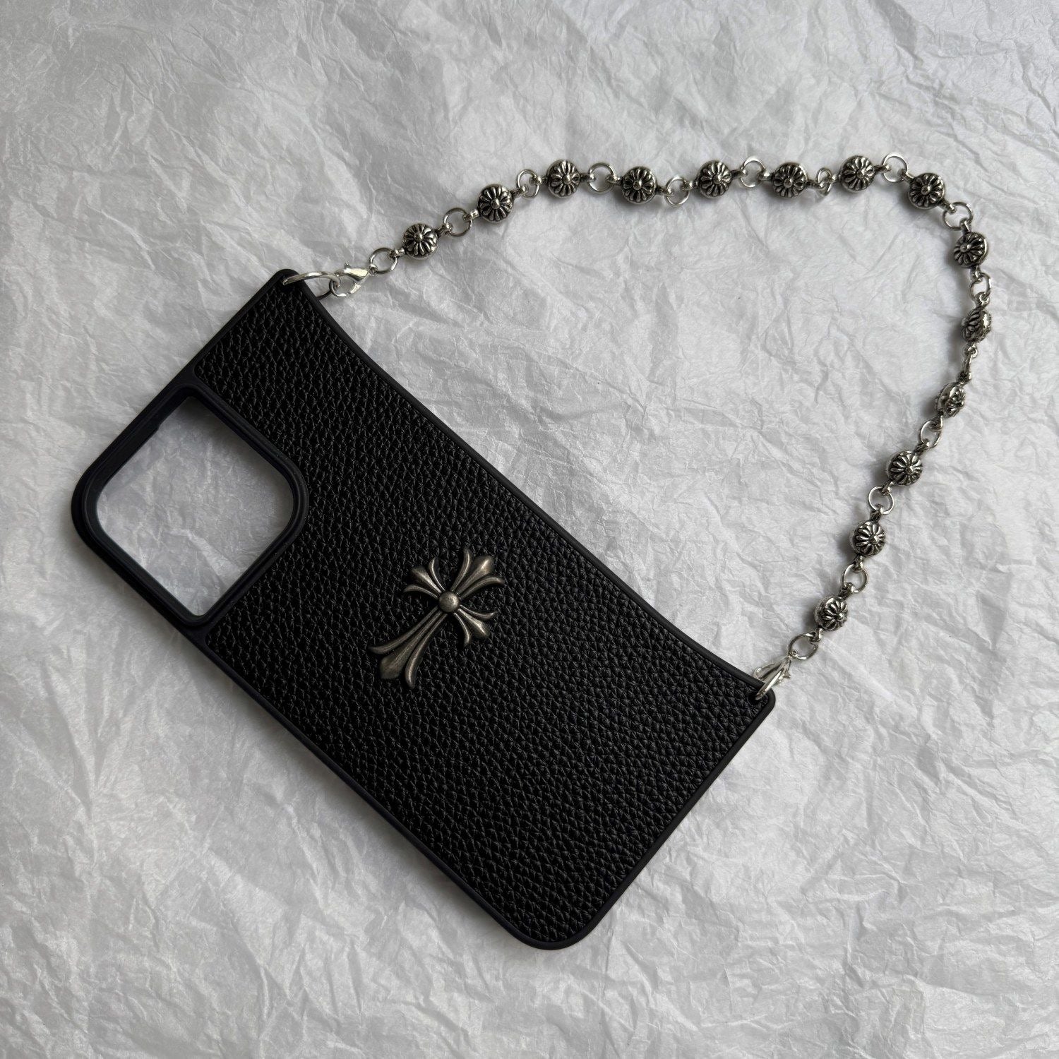 Cross Cool Handheld Leather Phone Case