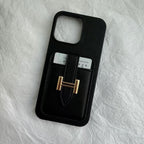 H Leather Card Back Phone Case