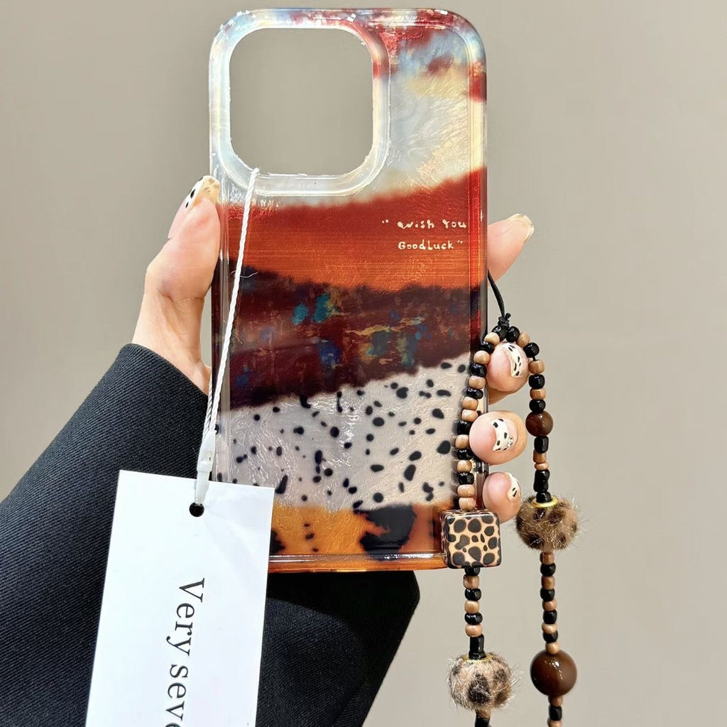 Abstract Contrast Frosted Phone Case